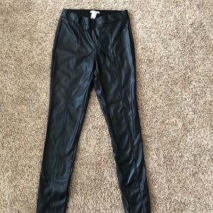 Faux leather pants from H & M